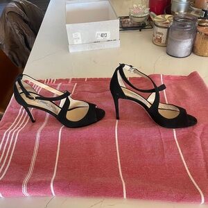 Black Suede Jimmy Choo Heels